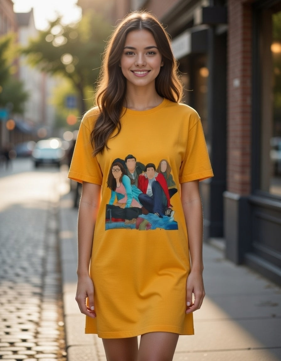 Bollywood Vibes Version 4 T-Shirt Dress