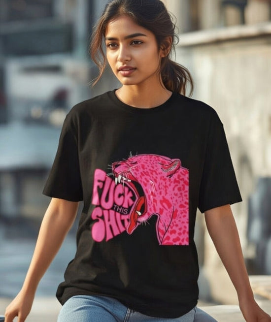 Pissed Pink Panther Oversized T-Shirt