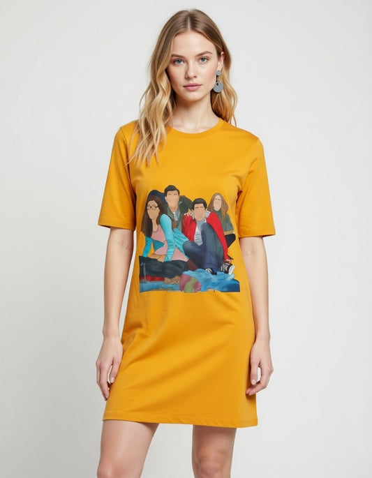 Bollywood Vibes Version 4 T-Shirt Dress
