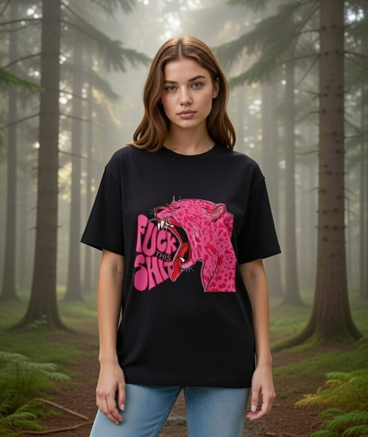 Pissed Pink Panther Oversized T-Shirt