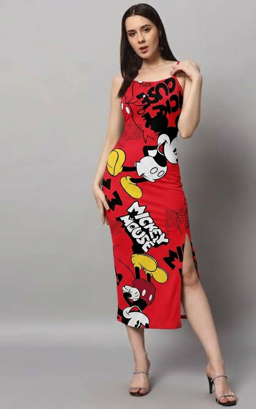 Micky Mouse Bodycon Dress