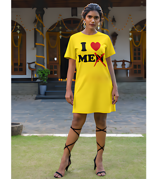 SCUBAAA Women's Love MeT-Shirt Dress