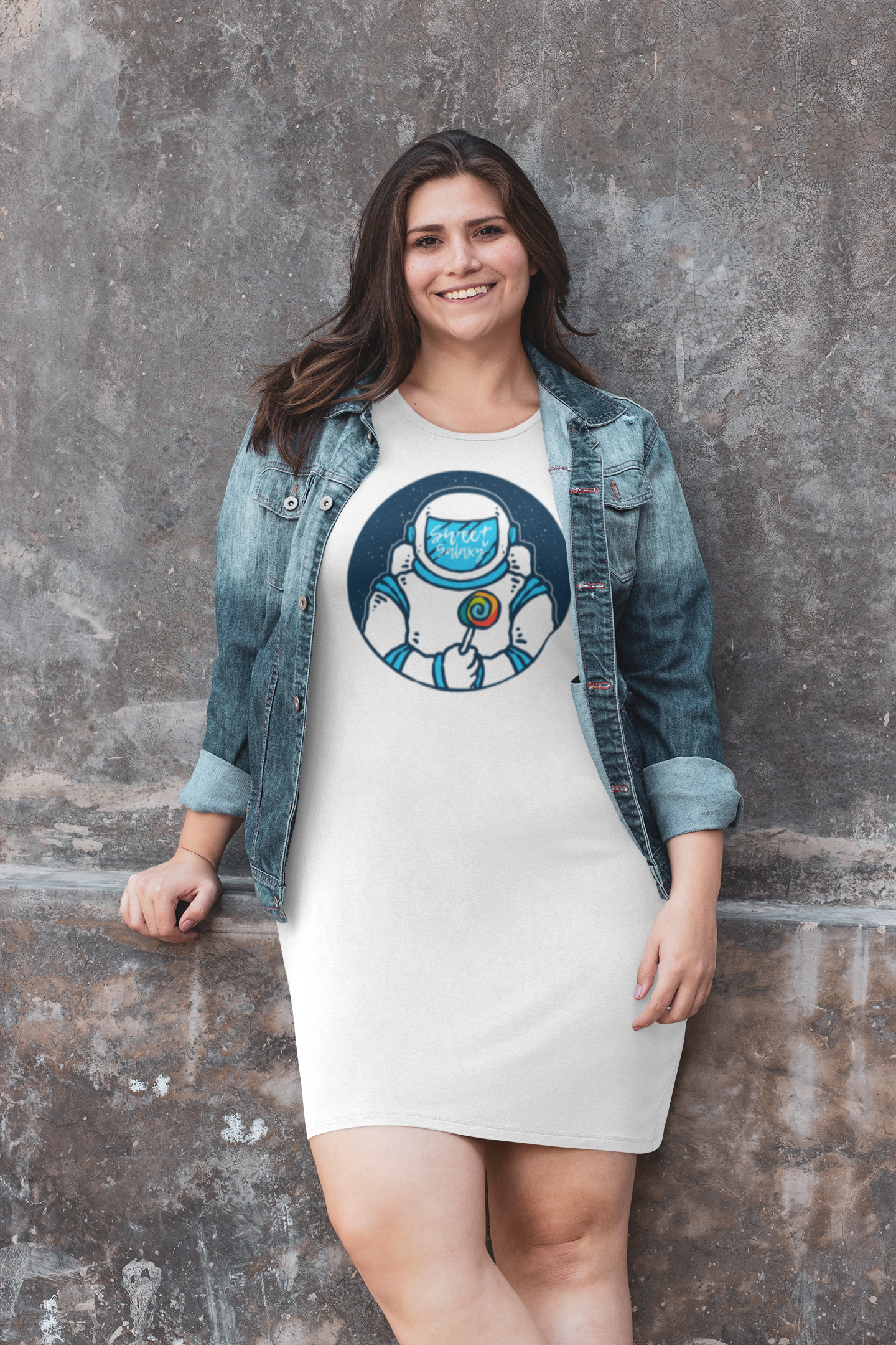 SCUBAAA Astronaut Women T-Shirt Dress