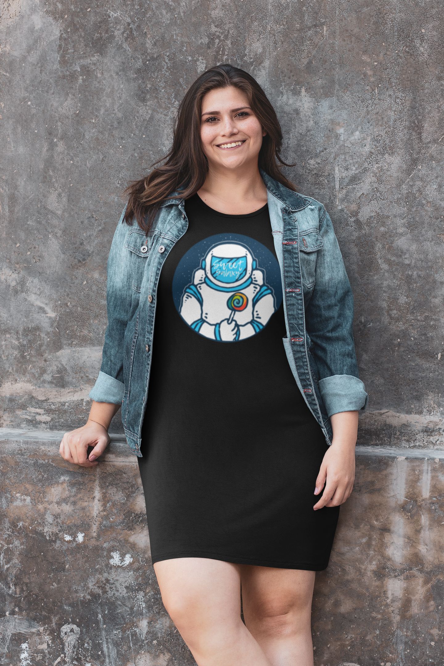 SCUBAAA Astronaut Women T-Shirt Dress