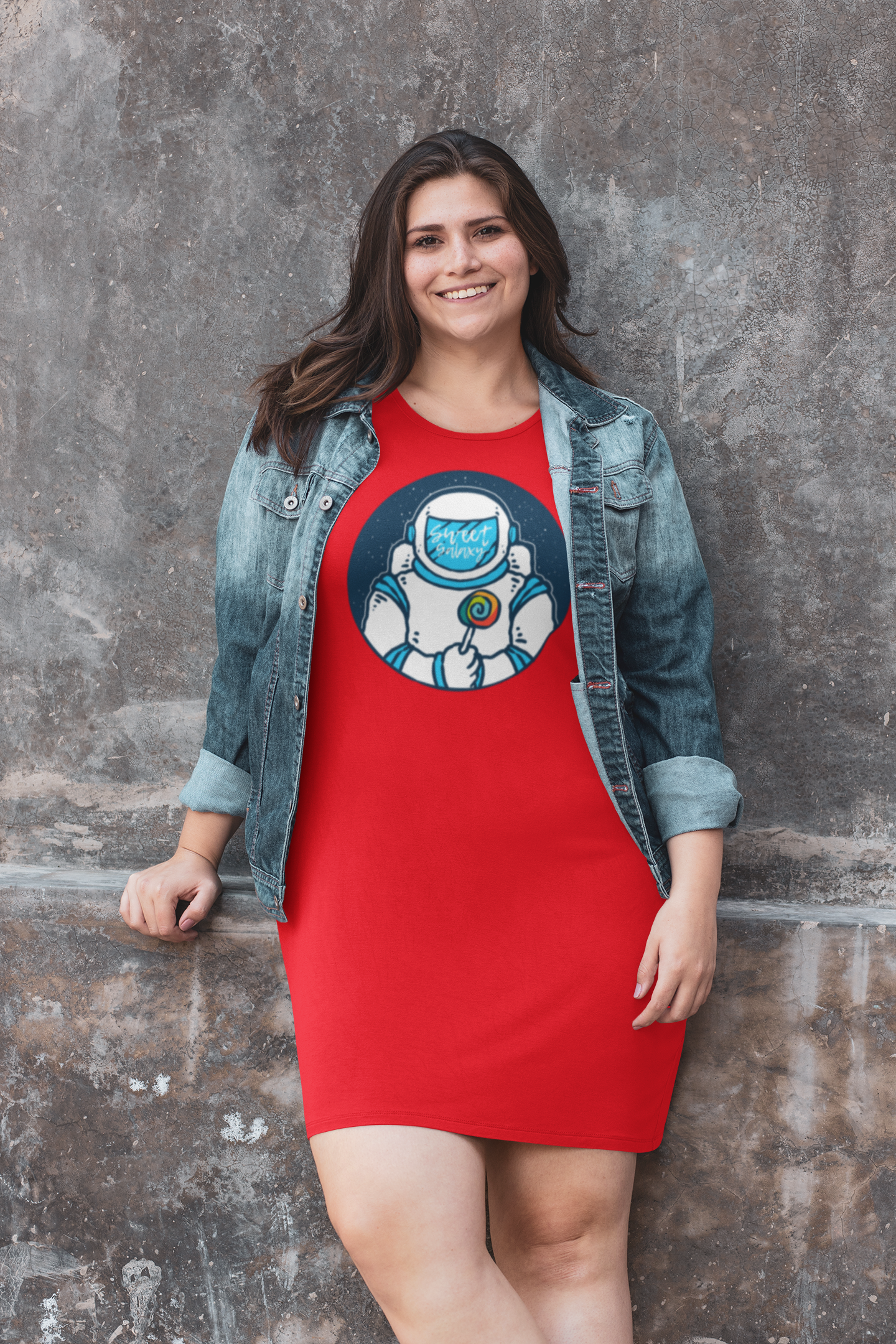 SCUBAAA Astronaut Women T-Shirt Dress