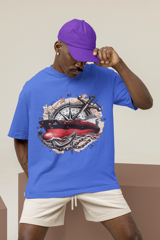 SCUBAAA - Men's Sailing Oversized T-Shirt