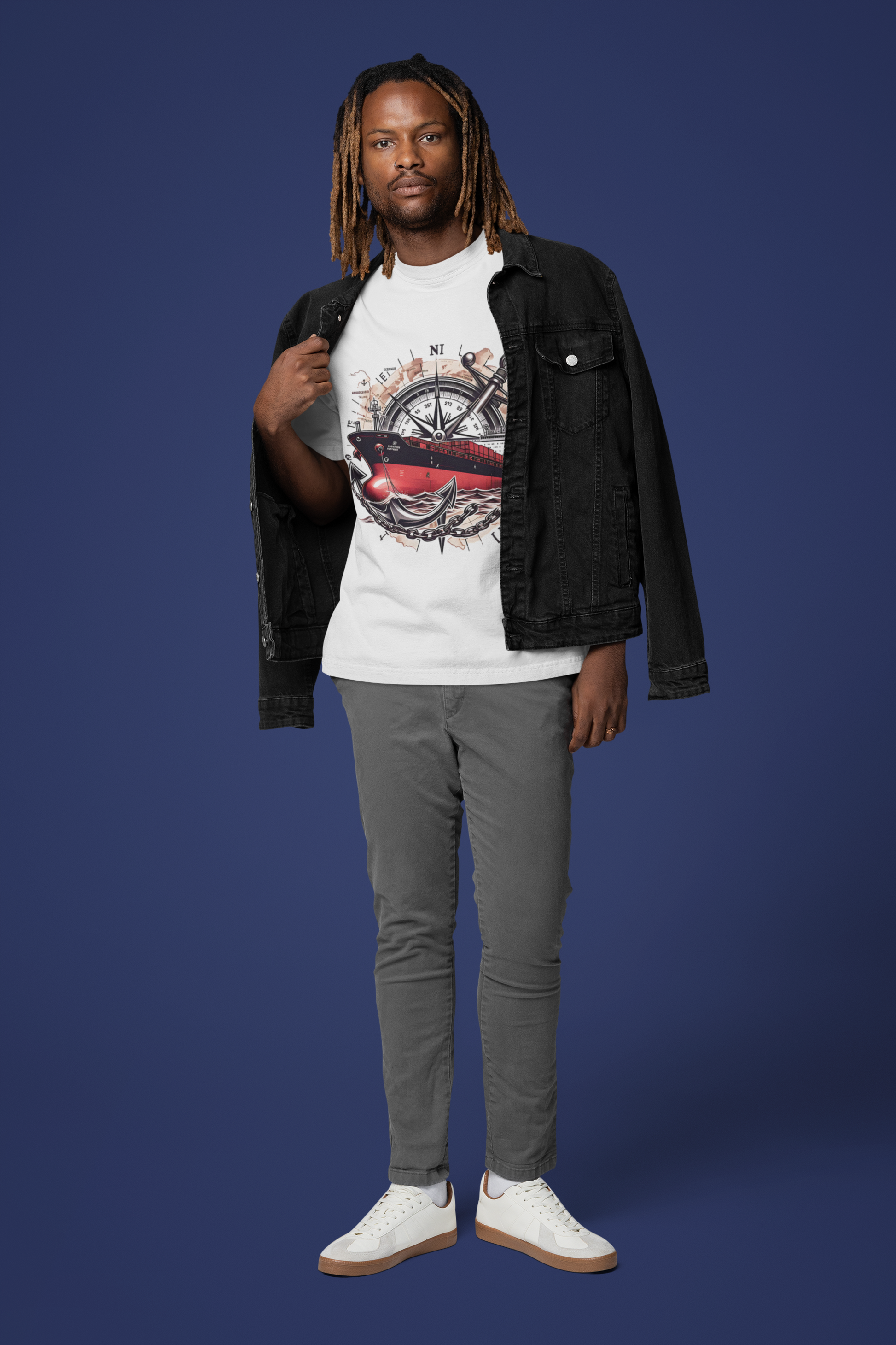 SCUBAAA - Men's Sailing Oversized T-Shirt