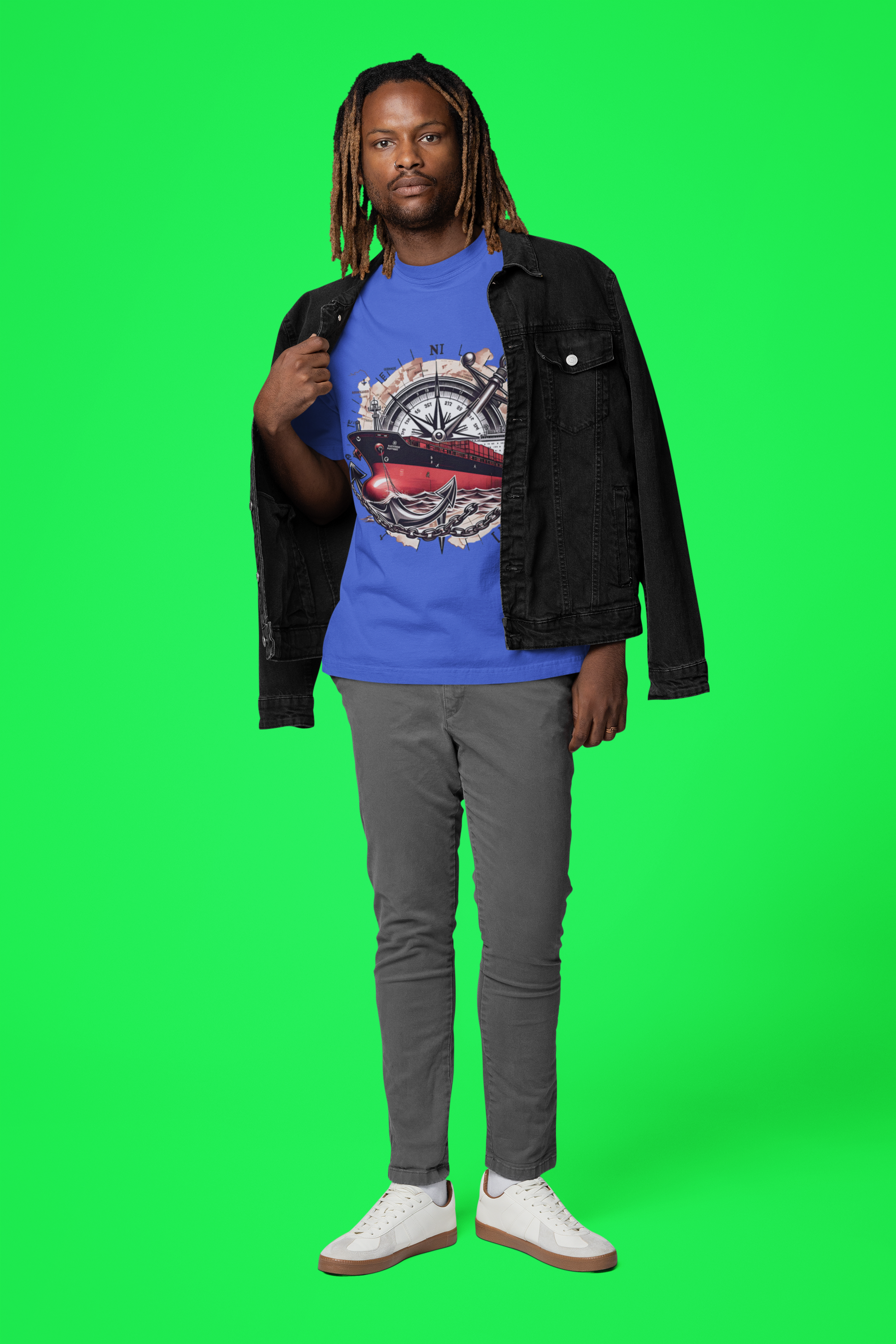 SCUBAAA - Men's Sailing Oversized T-Shirt