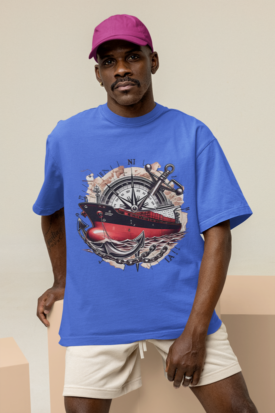 SCUBAAA - Men's Sailing Oversized T-Shirt