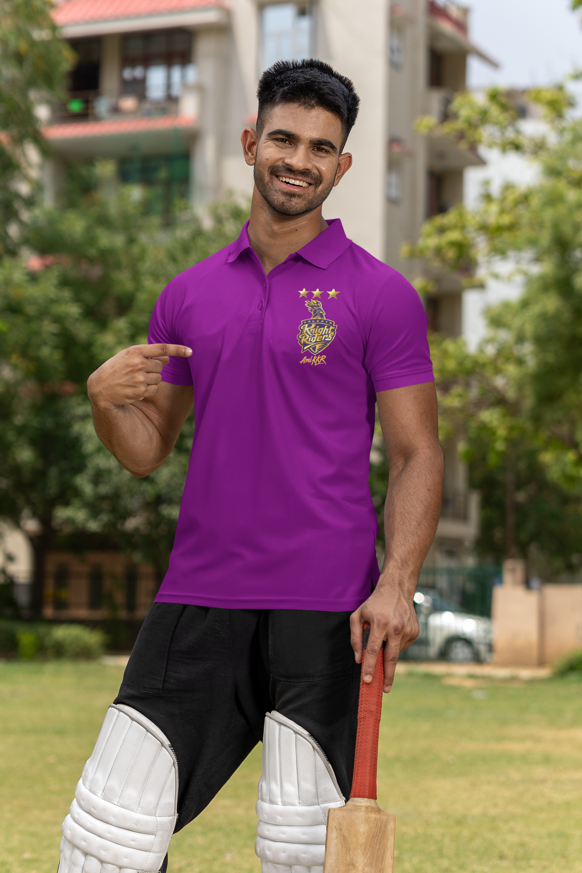 SCUBAAA Men's KKR Polo T-Shirt