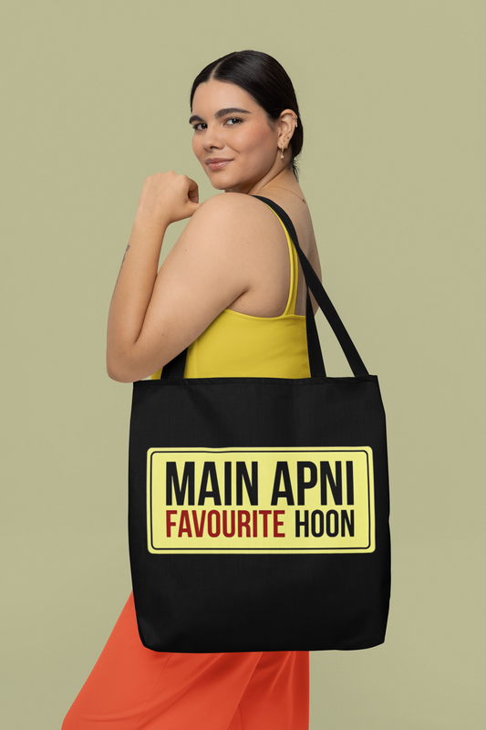 SCUBAAA Main Apni Favourite Hoon Tote Zipper Bag
