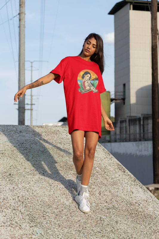 SCUBAAA Women's Medusa T-Shirt Dress