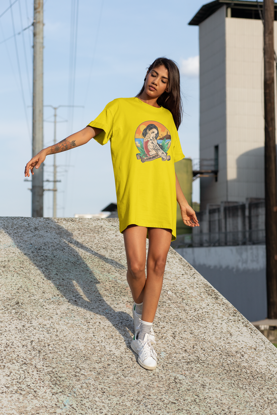 SCUBAAA Women's Medusa T-Shirt Dress