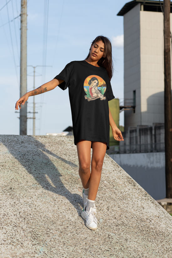 SCUBAAA Women's Medusa T-Shirt Dress