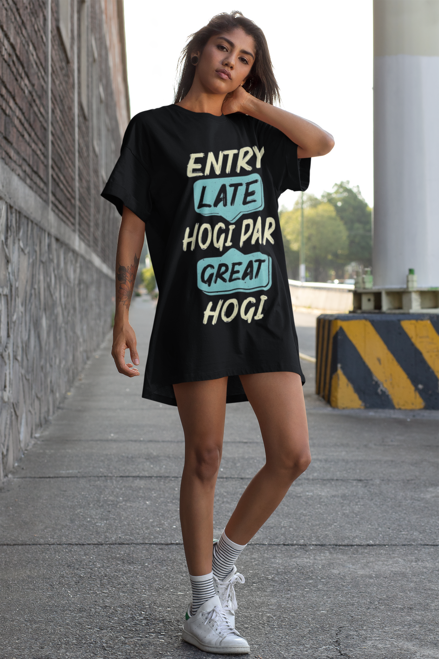 SCUBAAA Women's Entry T-Shirt Dress