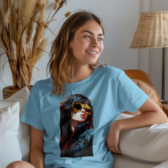 SCUBAAA Women's Fearless & Fierce Oversized Terry T-Shirt