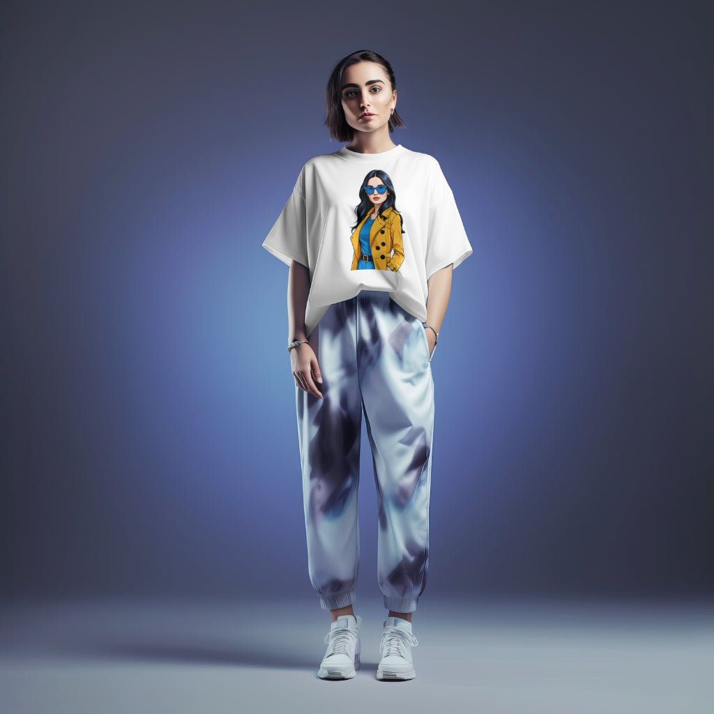 SCUBAAA Women's Bold & Chic: A Modern Fashion Statement Oversized T-Shirt