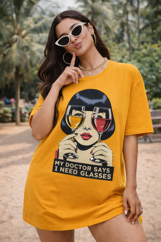 Wine Vision Dress Oversized Classic T-Shirt