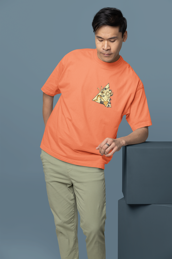 SCUBAAA Men's Naruto Oversized Half Sleeve T-shirt
