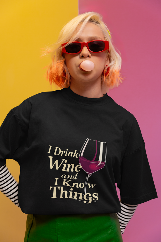 SCUBAAA Women's Wine Oversized T-Shirt