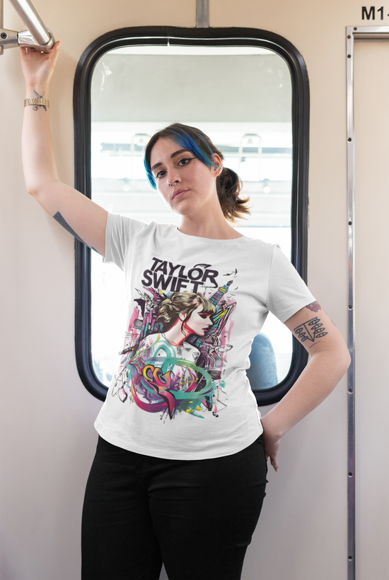 SCUBAAA - Women's Taylor Swift Half Sleeve T-Shirt