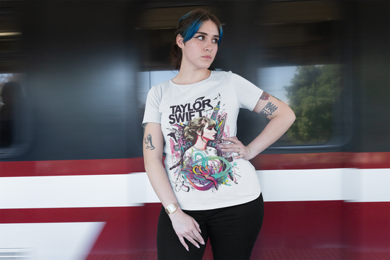 SCUBAAA - Women's Taylor Swift Half Sleeve T-Shirt