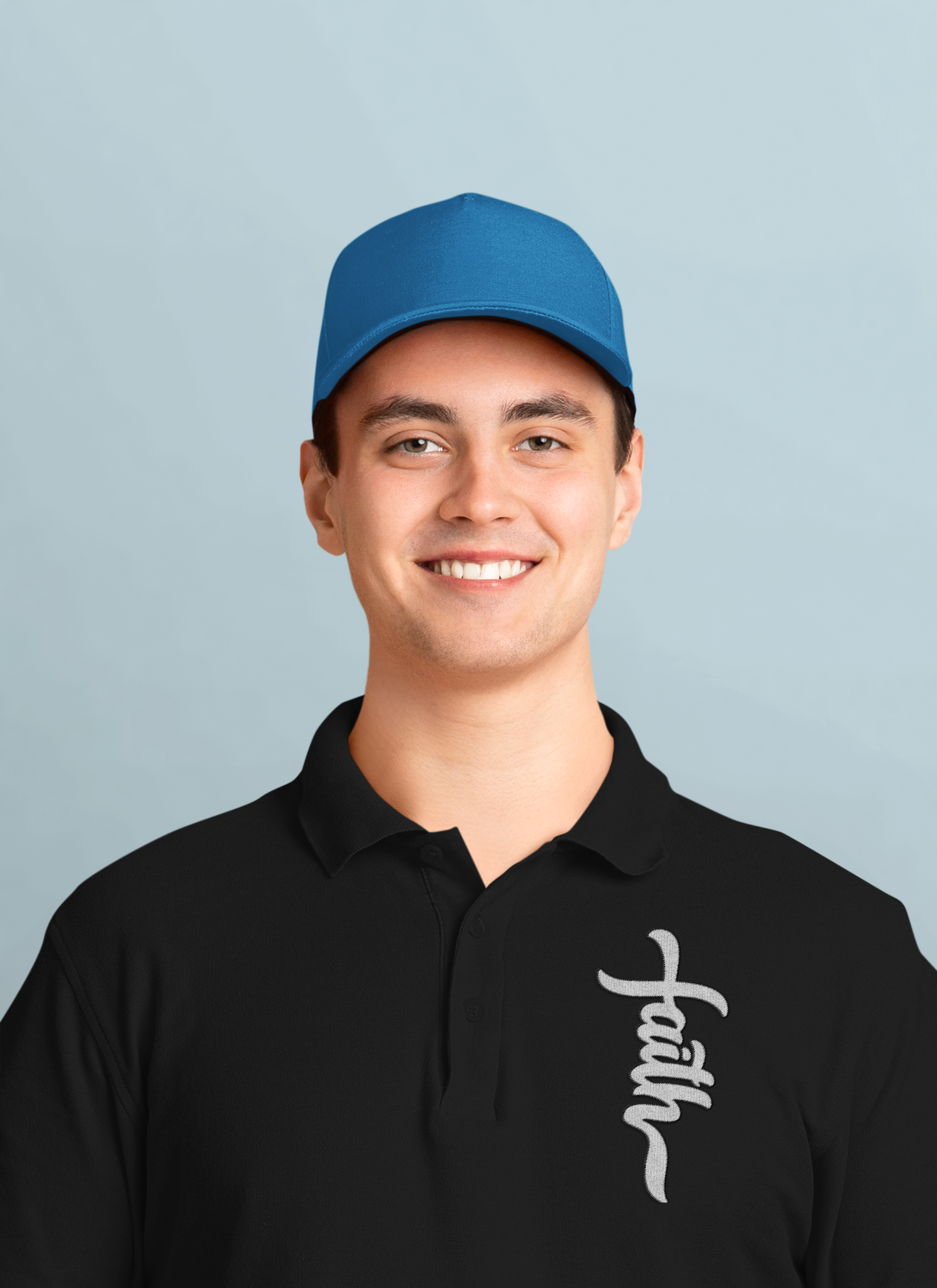 SCUBAAA Men's Faith Polo T-Shirt