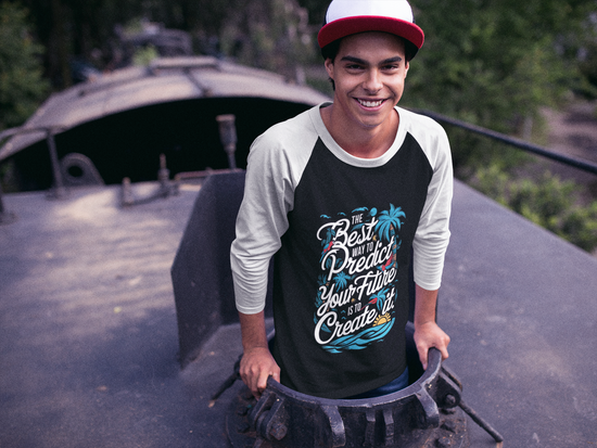 SCUBAAA Men's Full Sleeve Raglan T-Shirt