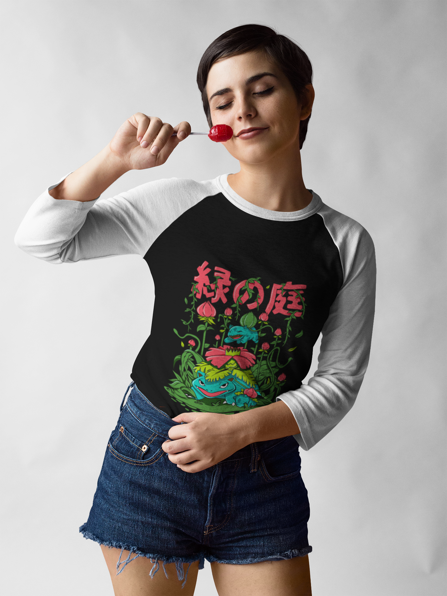 SCUBAAA Women's Tokyo Jungle Raglan T-Shirt