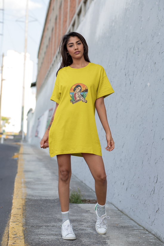 SCUBAAA Women's Medusa T-Shirt Dress