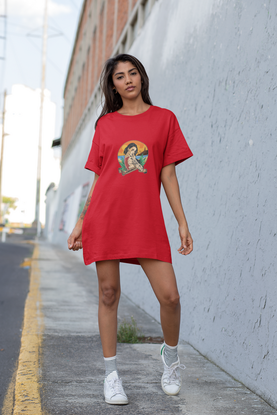 SCUBAAA Women's Medusa T-Shirt Dress