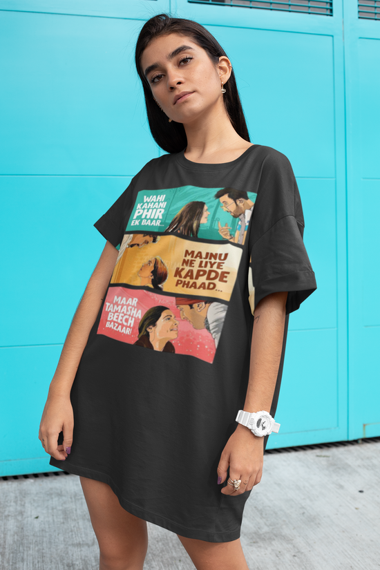 SCUBAAA Women's Tamasha T-Shirt Dress