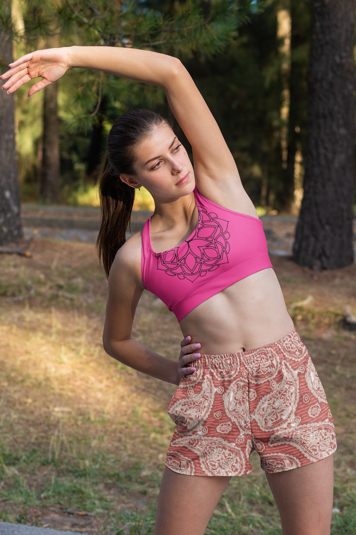 SCUBAAA Relaxed Fit Casual AOP Shorts