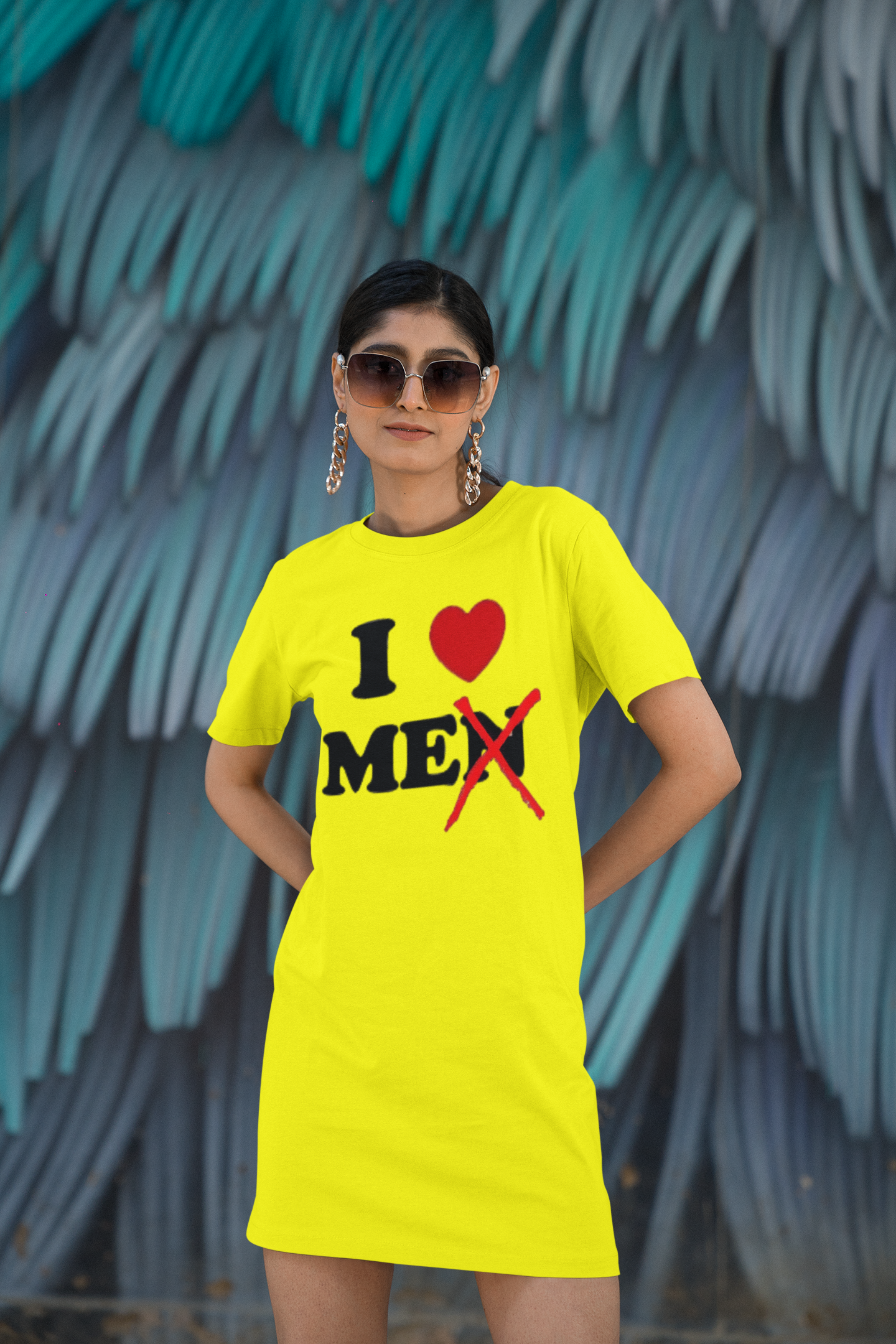 SCUBAAA Women's Love MeT-Shirt Dress