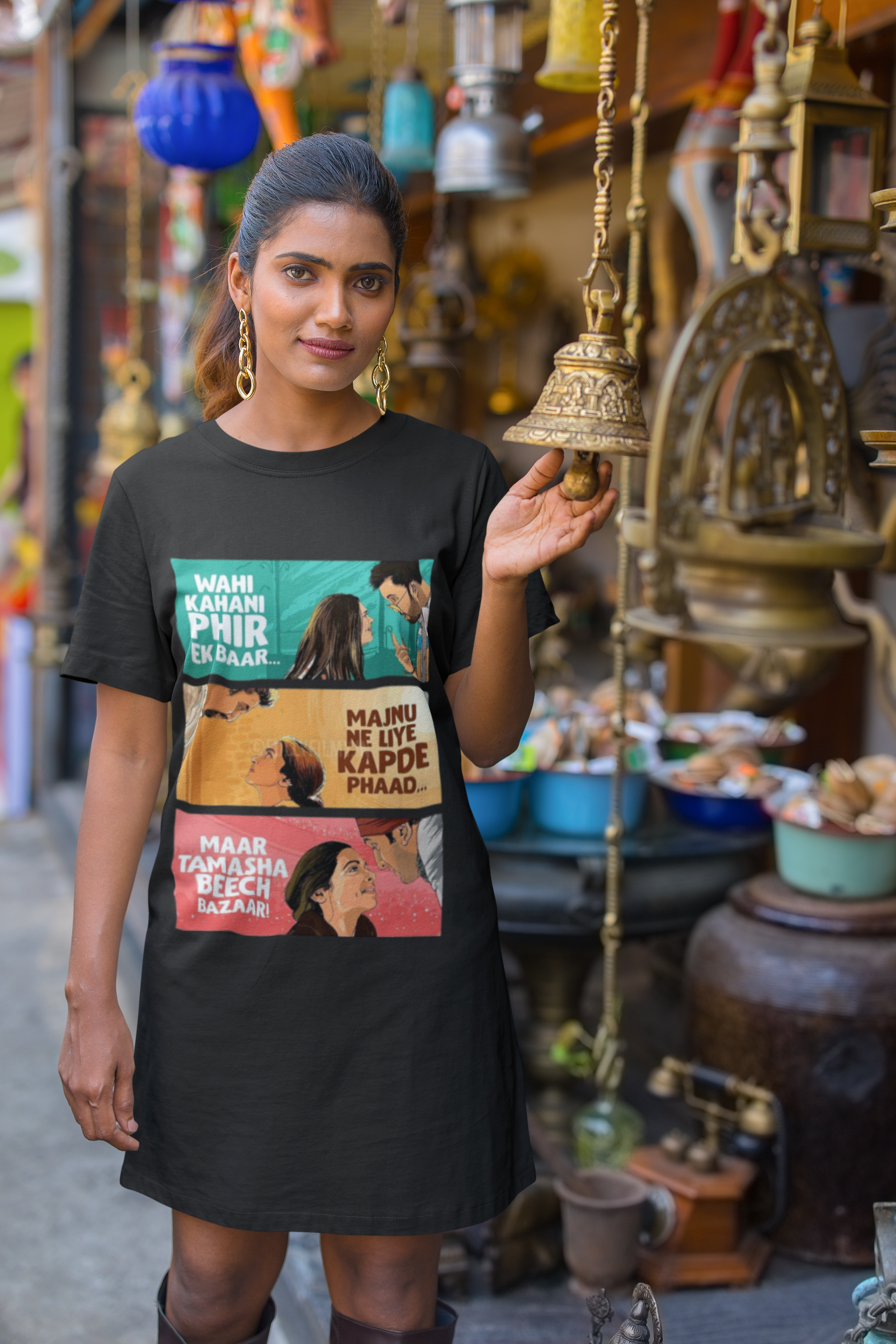 SCUBAAA Women's Tamasha T-Shirt Dress
