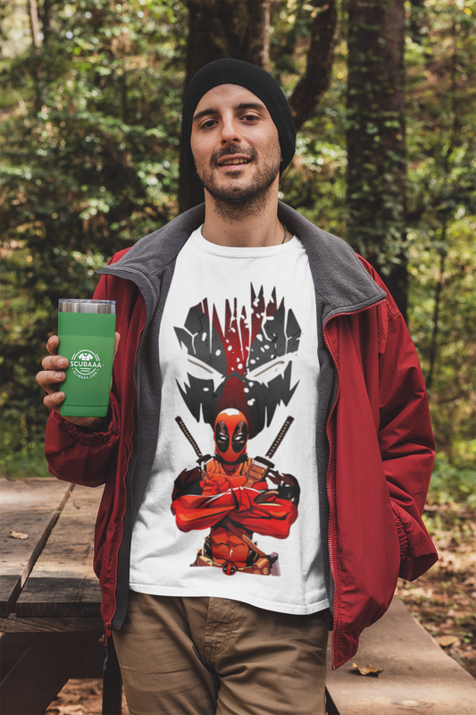 SCUBAAA Men's DeadPool Oversized Half Sleeve T-shirt