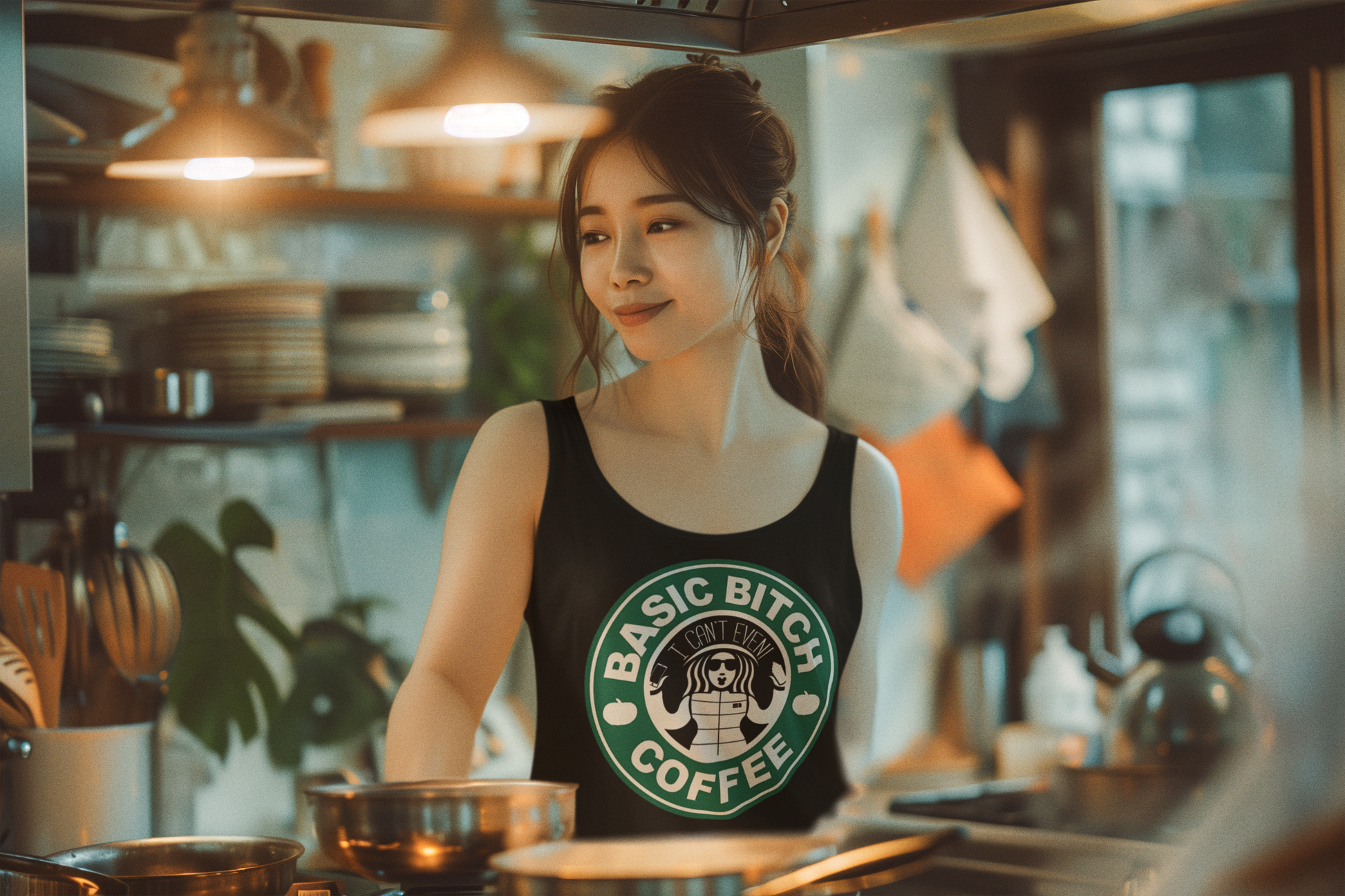 SCUBAAA Women's Coffee Tank Top