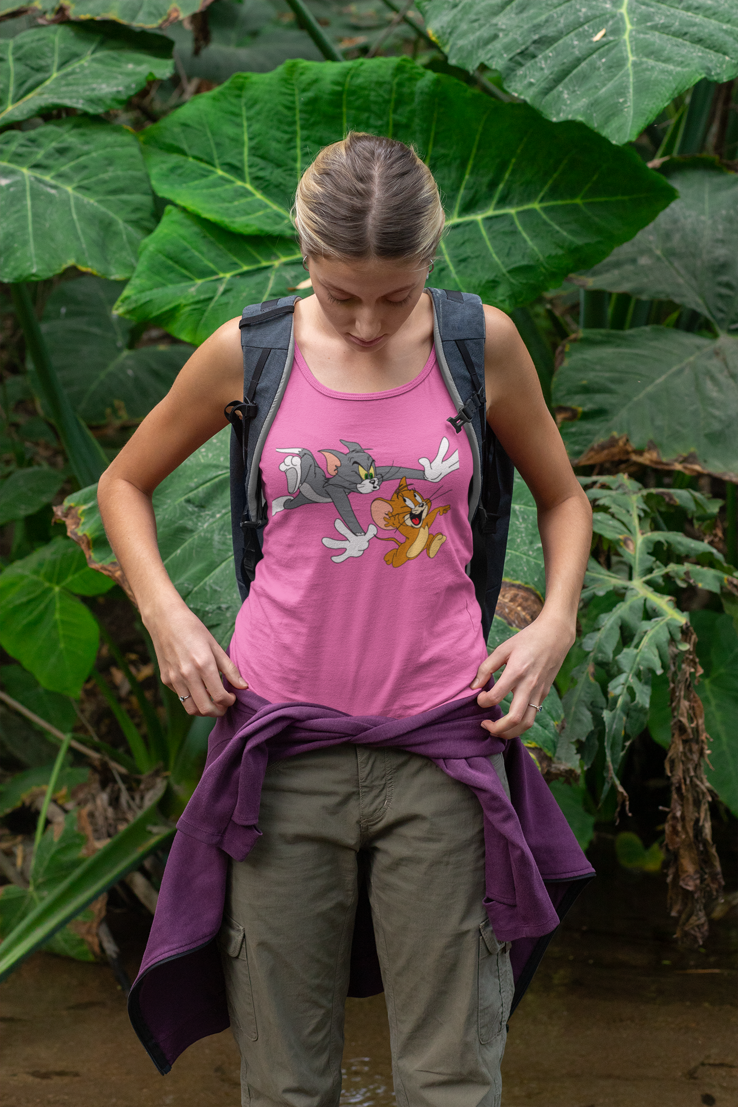 SCUBAAA Women's Tom & Jerry Tank Top