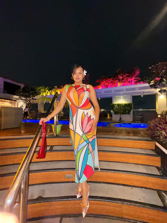 Celeste Garden Bodycon Dress