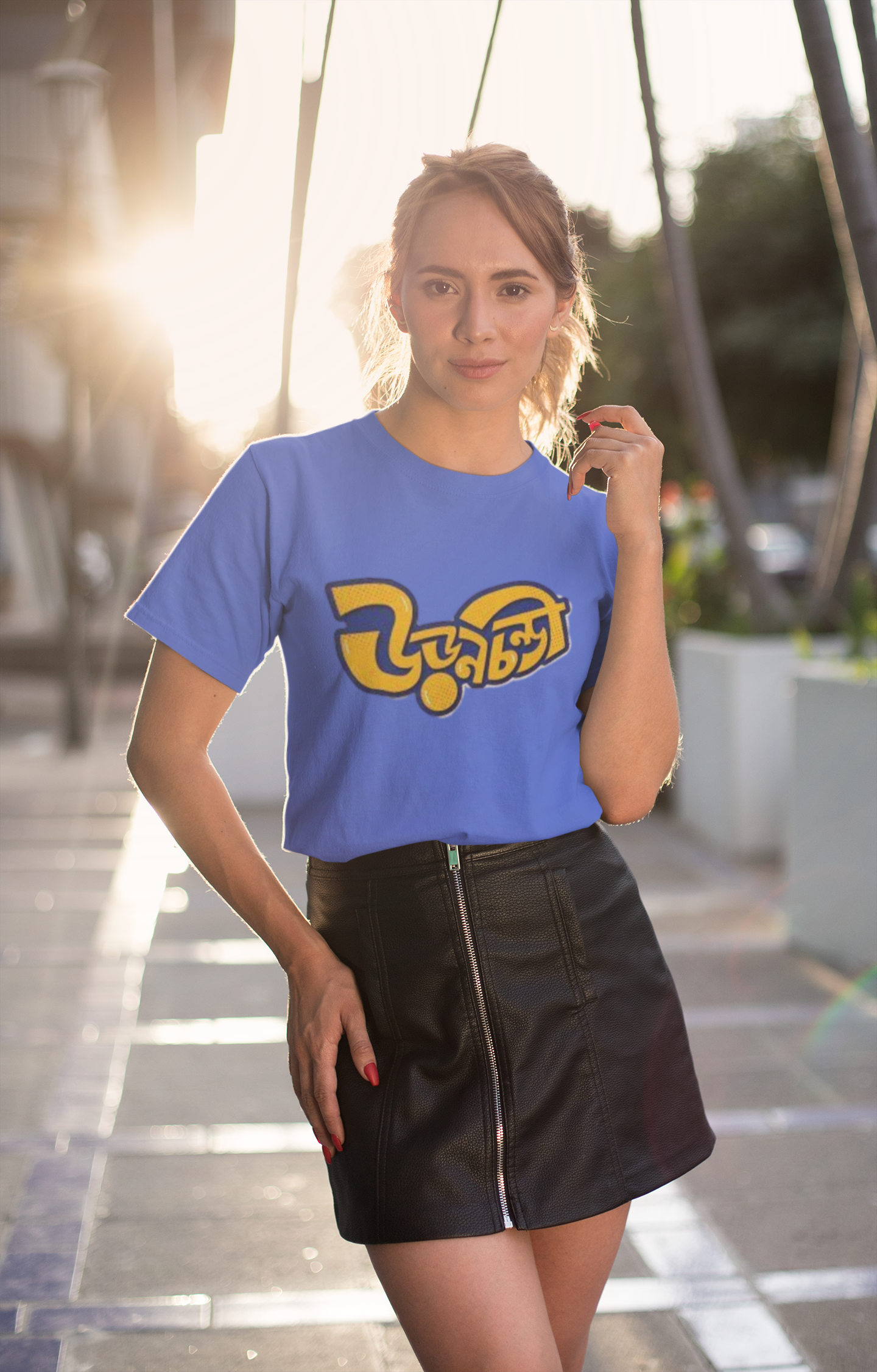 SCUBAAA Women's উড়নচণ্ডী Half Sleeve Regular Fit T-shirt