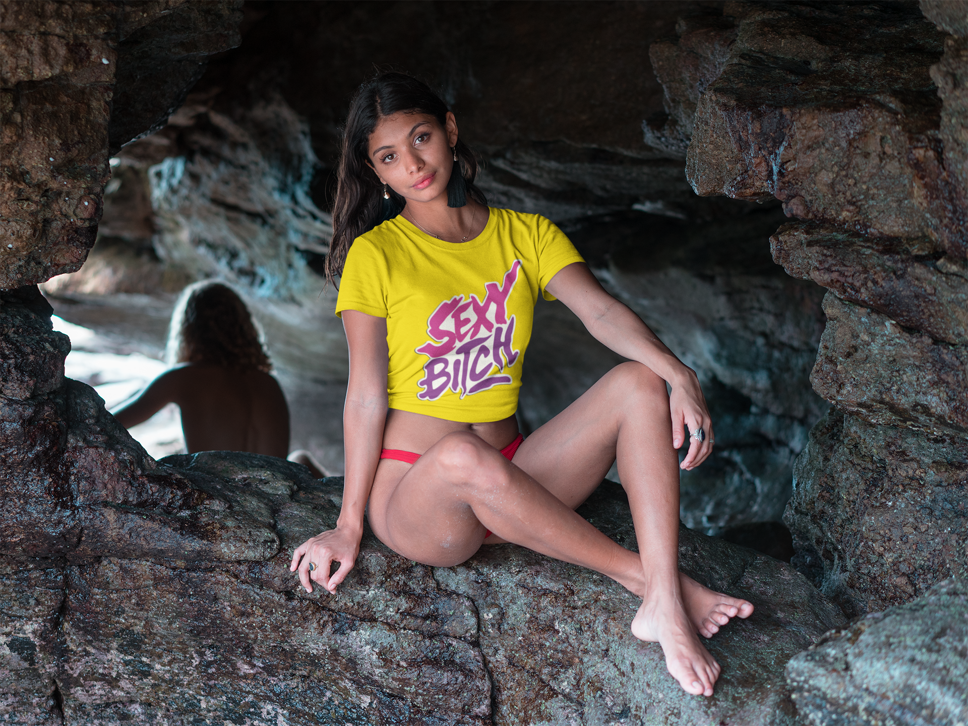SCUBAAA Sexy Bitch Women's Crop Top