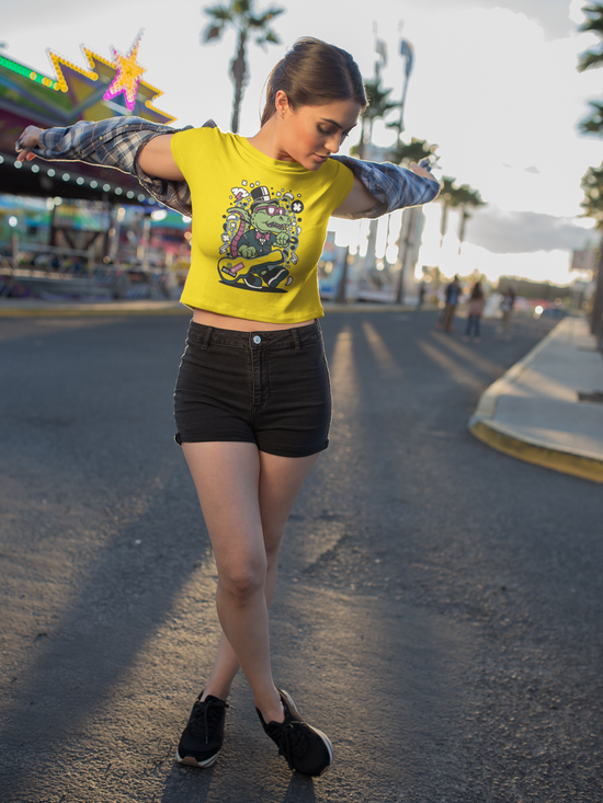 SCUBAAA Women's Trex Guitar Crop Top