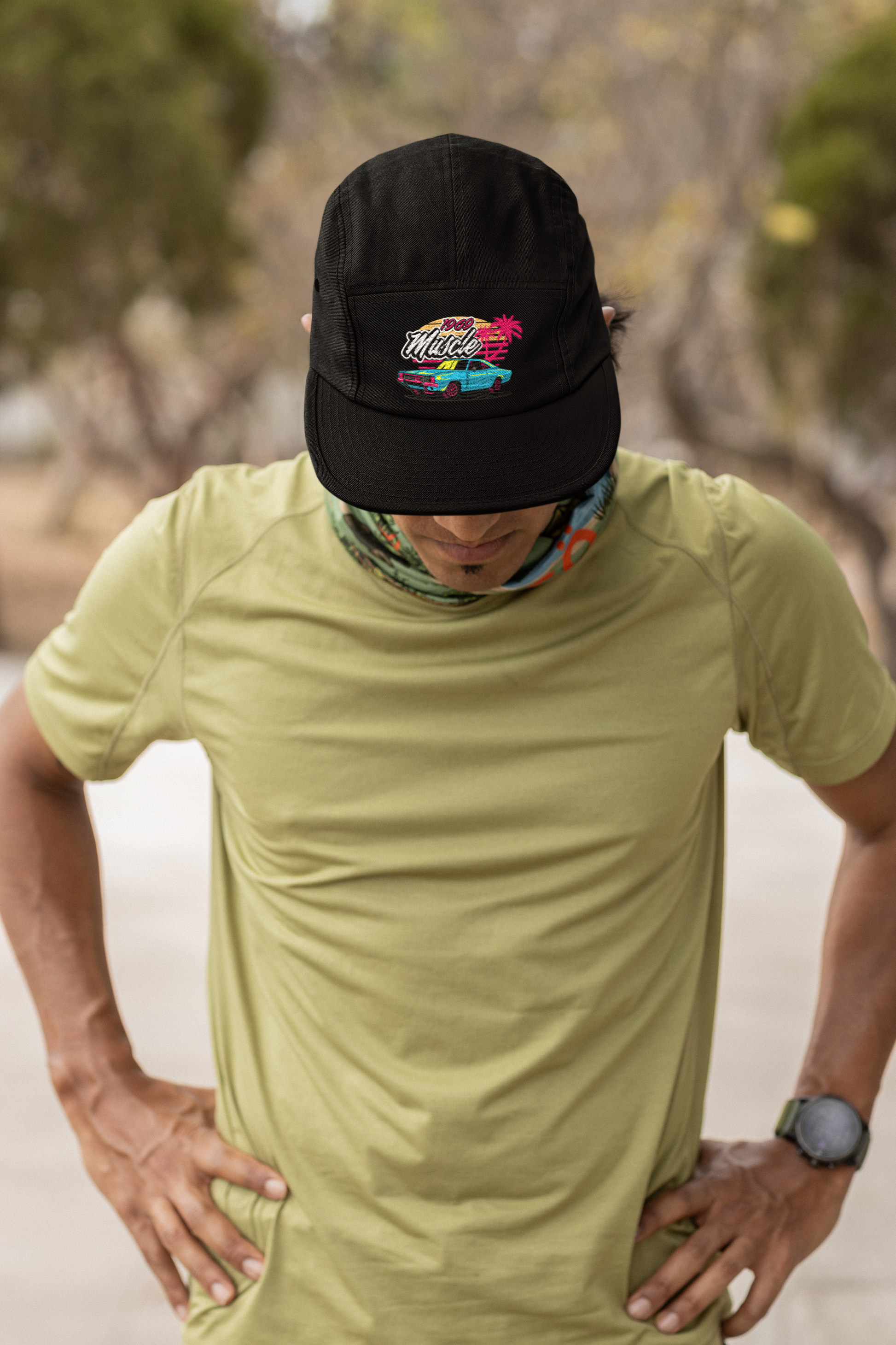 SCUBAAA Men's MUSTANG embroidered CAP